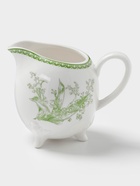 Молочник WY Bloomware, 250 мл, фарфор, белый, зелёный - Фото 2