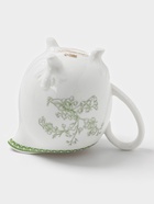 Молочник WY Bloomware, 250 мл, фарфор, белый, зелёный - Фото 4
