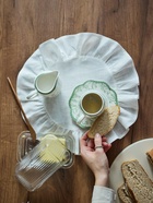Молочник WY Bloomware, 250 мл, фарфор, белый, зелёный - Фото 7