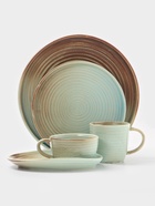 Тарелка обеденная Magistro Sand Ripples, d=26 см, фарфор, голубая 10791195 - фото 319734396