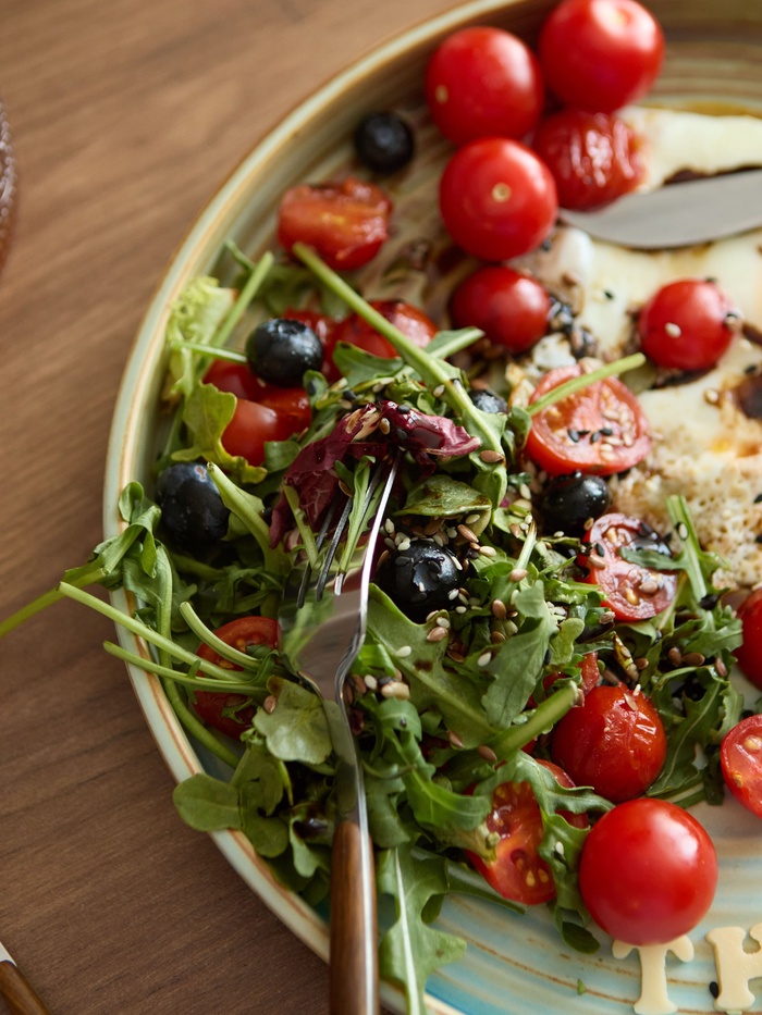 Тарелка обеденная Magistro Sand Ripples, d=26.5 см, фарфор, голубая - фото 117477486