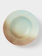 Тарелка для пасты Magistro Sand Ripples, d=22.5 см, 450 мл, фарфор, голубая - Фото 3