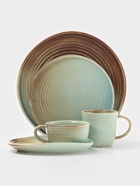 Чайная пара Magistro Sand Ripples, 2 предмета: чашка 300 мл, блюдце 19.8×15.8 см, фарфор, голубая - Фото 9