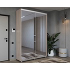 Шкаф-купе PRIME, 2 двери, 2 зеркала, 1200×604×2300 мм, цвет ясень цвет шимо светлый - фото 14786137