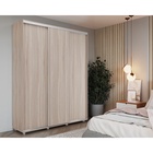 Шкаф-купе PRIME, 3 двери, 2370×604×2300 мм, цвет ясень цвет шимо светлый - фото 14786197