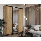 Шкаф-купе PRIME, 3 двери, зеркало, 2370×604×2300 мм, цвет дуб вотан - фото 14786285