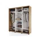 Шкаф-купе PRIME, 3 двери, 3 зеркала, 2370×604×2300 мм, цвет дуб вотан - фото 14786292