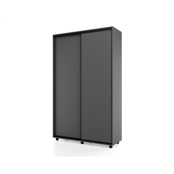 Шкаф – купе PRIME, 2 двери, 1200×604×2300 мм, цвет тёмно – серый - Фото 1