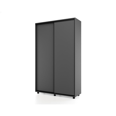 Шкаф – купе PRIME, 2 двери, 1400×604×2300 мм, цвет тёмно – серый