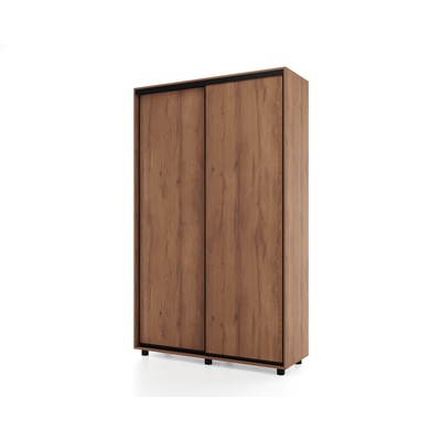Шкаф – купе двухдверный PRIME, 1400×604×2300 мм, цвет дуб табачный
