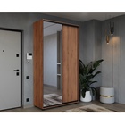 Шкаф-купе PRIME, 2 двери, зеркало, 1400×604×2300 мм, цвет дуб табачный - фото 14786397