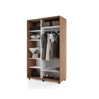 Шкаф-купе PRIME, 2 двери, зеркало, 1600×604×2300 мм, цвет дуб табачный 10788942