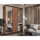 Шкаф-купе PRIME, 3 двери, 2 зеркала, 1770×604×2300 мм, цвет дуб табачный - фото 14786425