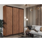 Шкаф-купе PRIME, 3 двери, 2070×604×2300 мм, цвет дуб табачный - фото 14786433