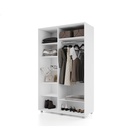 Шкаф-купе PRIME, 2 двери, 1600×604×2300 мм, цвет белый - фото 14786488