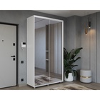 Шкаф-купе PRIME, 2 двери, 2 зеркала, 1600×604×2300 мм, цвет белый - фото 14786497