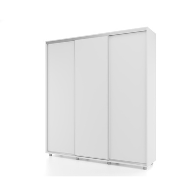Шкаф-купе PRIME, 3 двери, 1770×604×2300 мм, цвет белый