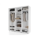 Шкаф-купе PRIME, 3 двери, 2 зеркала, 2370×604×2300 мм, цвет белый - фото 14786540