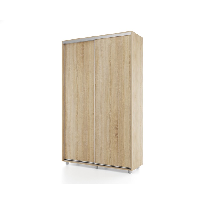 Шкаф - купе двухдверный PRIME, 1400×604×2300 мм, цвет дуб сонома