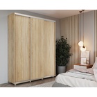 Шкаф-купе PRIME, 3 двери, 2070×604×2300 мм, цвет дуб сонома - фото 14786601