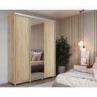 Шкаф-купе PRIME, 3 двери, зеркало, 2070×604×2300 мм, цвет дуб сонома - фото 14786605