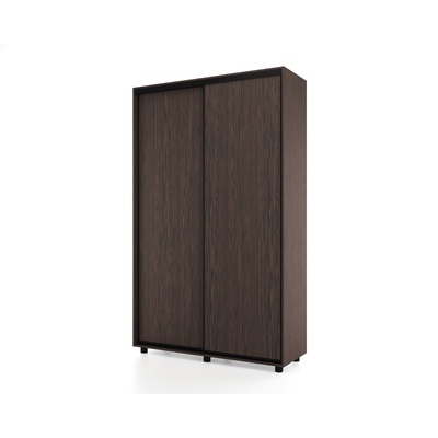 Шкаф-купе PRIME, 2 двери, 1200×604×2300 мм, цвет венге темный