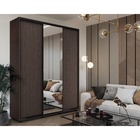 Шкаф-купе PRIME, 3 двери, зеркало, 1770×604×2300 мм, цвет венге темный - фото 14786673