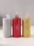 УЦЕНКА Свеча «Рельеф», 7×15 см, МИКС 10872586