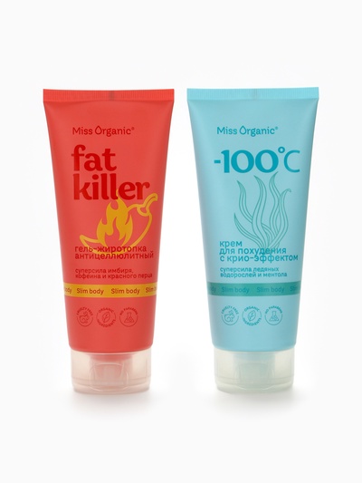 Крем для похудения с крио-эффектом 200 мл, Miss Organic