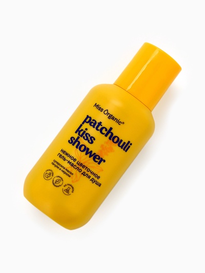 Гель-масло для душа Patchouli kiss shower, цветочный, 90 мл, Miss Organic