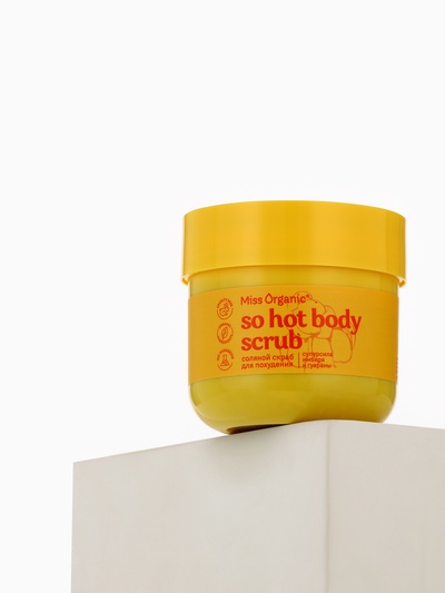 Скраб соляной для похудения So hot body scrub, 140 мл, Miss Organic