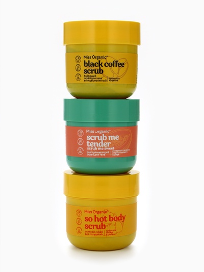 Скраб для тела разглаживающий Scrub me tender, 140 мл, Miss Organic