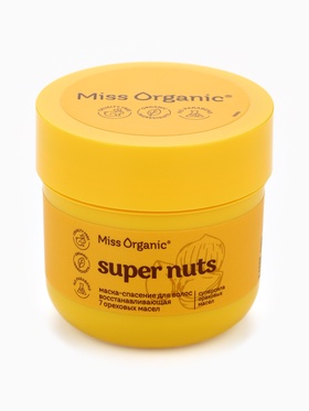 Маска для волос Super nuts super mask, восстанавливающая, 140 мл, Miss Organic