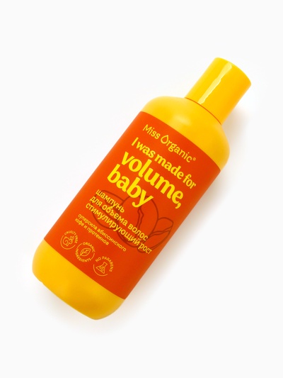 Шампунь для объема волос I was made for volume, стимулирующий рост, 290 мл, Miss Organic