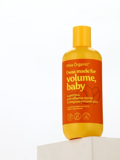 Шампунь для объема волос I was made for volume, стимулирующий рост, 290 мл, Miss Organic