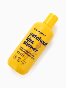 Гель-масло для душа Patchouli kiss shower, цветочное, 290 мл, Miss Organic