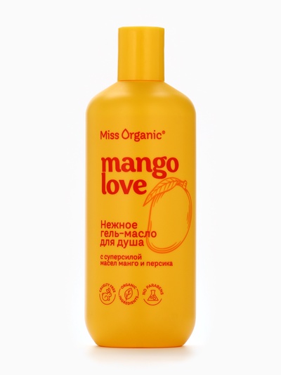 Гель-масло для душа Mango love, 290 мл, Miss Organic