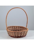 УЦЕНКА Корзина плетёная, 25×32×8/34 см, ротанг, сыть - Фото 4