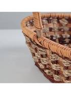 УЦЕНКА Корзина плетёная, 25×32×8/34 см, ротанг, сыть - Фото 6