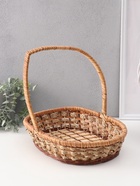 УЦЕНКА Корзина плетёная, 25×32×8/34 см, ротанг, сыть - Фото 7