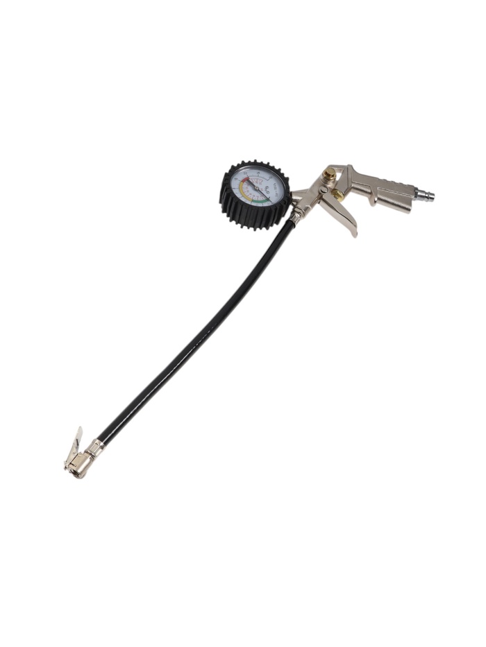 Пистолет пневматический для подкачки шин ТУНДРА, до 8 бар, шланг 400 мм - Фото 1