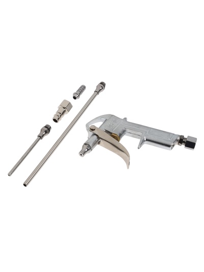 Продувочный пневматический пистолет ТУНДРА, металлический корпус, в наборе