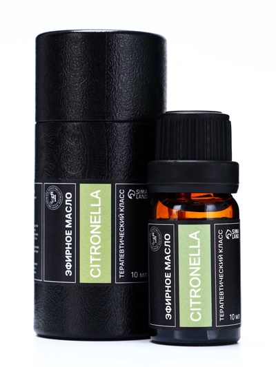 Эфирное масло «Цитронелла», 10 мл, в тубусе
