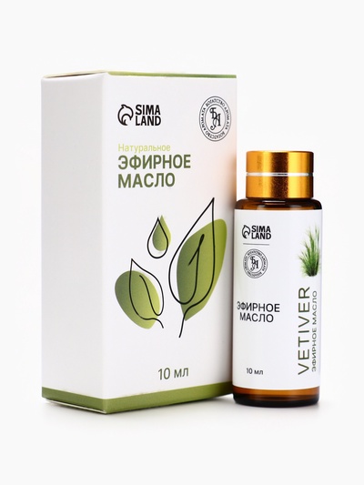 Эфирное масло «Ветивер», 10 мл, с пипеткой