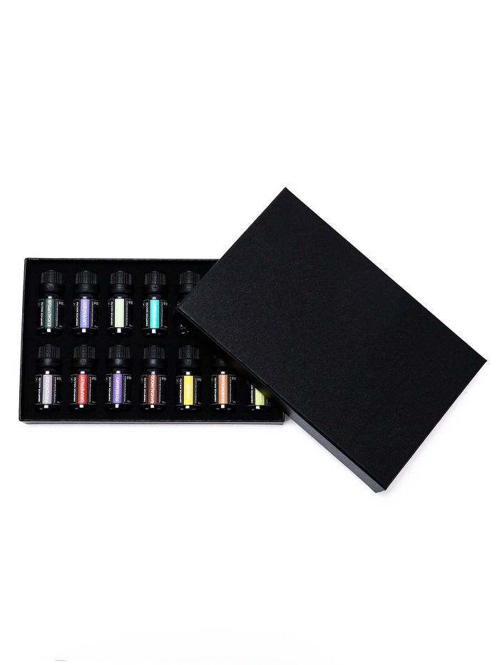 Набор эфирных масел «Бергамот, эвкалипт, грейпфрут...», 14 шт. по 10 мл, в коробке - Фото 1