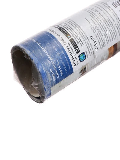 УЦЕНКА Карта России Политико-административная, 134×198 см, 1:4.5 млн, ламинированная