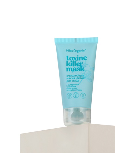 Маска для лица очищающая Toxine killer mask, детокс, 50 мл, Miss Organic