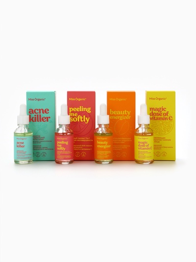 Пилинг 5 в 1 Peeling me softly, против несовершенств кожи, 30 мл, Miss Organic