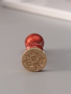 Печать для сургуча с пластиковой ручкой «Буква А на вензеле», 2.5×2.5×6.3 см 10636984 - фото 15590300