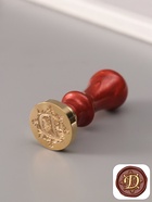 Печать для сургуча с пластиковой ручкой «Буква D на вензеле», 2.5×2.5×6.3 см - Фото 1